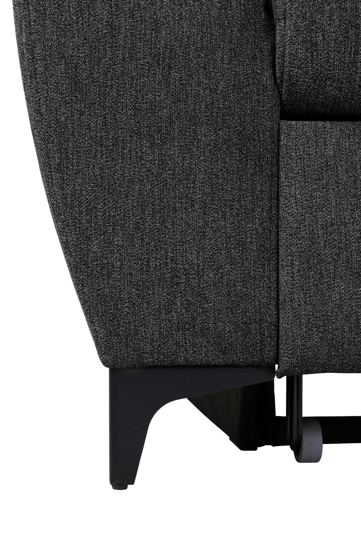 SAROKKANAPÉ textil fekete  - fekete, Konventionell, textil/fém (255/217cm) - MID.YOU