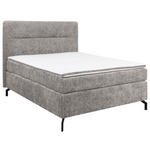 BOXSPRINGBETT 140/200 cm  in Grau  - Schwarz/Grau, Design, Textil/Metall (140/200cm) - Esposa