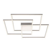 LED-DECKENLEUCHTE 75/75/6 cm   - Silberfarben, Design, Kunststoff/Metall (75/75/6cm)