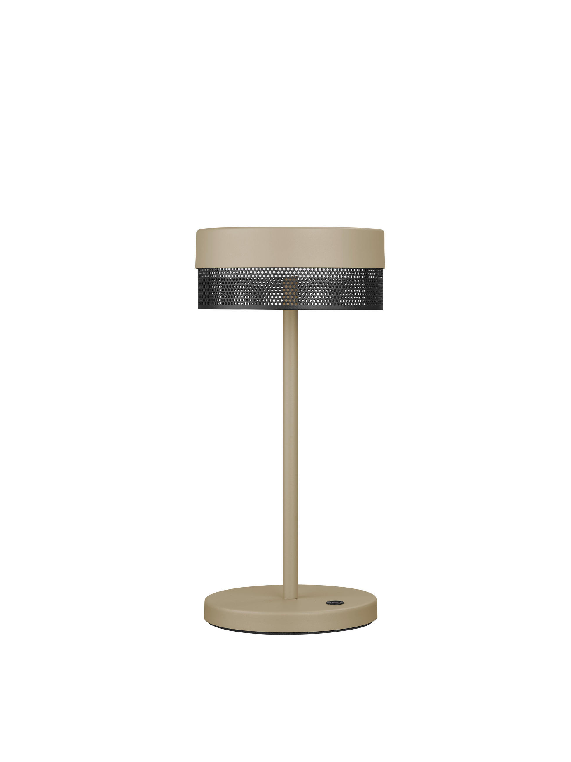 AKKU-TISCHLEUCHTE 14,5/30 cm   - Sandfarben, KONVENTIONELL, Metall (14,5/30cm) - Hell