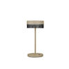 AKKU-TISCHLEUCHTE 14,5/30 cm   - Sandfarben, KONVENTIONELL, Metall (14,5/30cm) - Hell