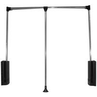 KLEIDERLIFT 87/85/14 cm Schwarz, Alufarben  - Schwarz/Alufarben, Design, Kunststoff/Metall (87/85/14cm) - Carryhome