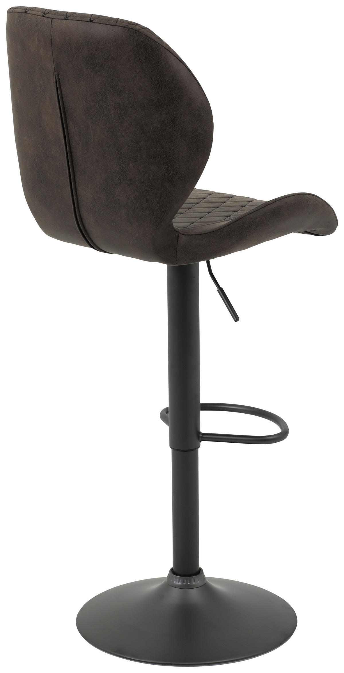 BAROVÁ ŽIDLE, hnědá - šedá/hnědá, Design, kov/textil (42/96-117/51cm) - Carryhome