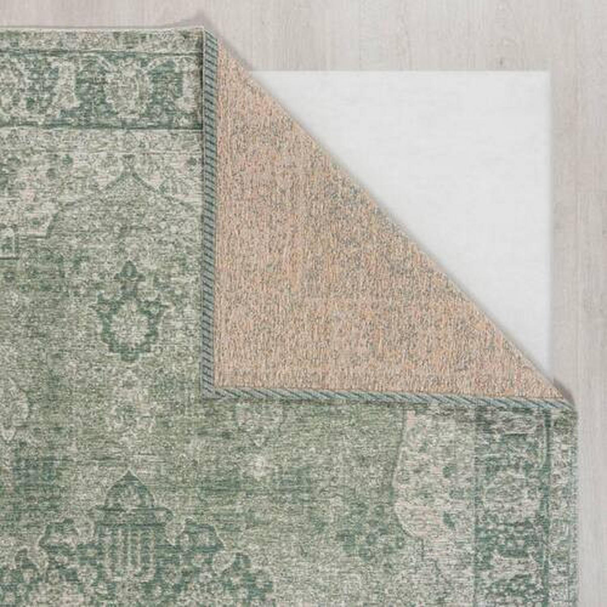 VINTAGE-TEPPICH 155/230 cm Manhattan Grün  - Grün, Basics, Textil (155/230cm) - Xora
