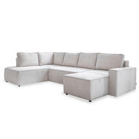 SOFFA i manchester beige  - beige/svart, Design, textil/plast (194/322/156cm) - MID.YOU