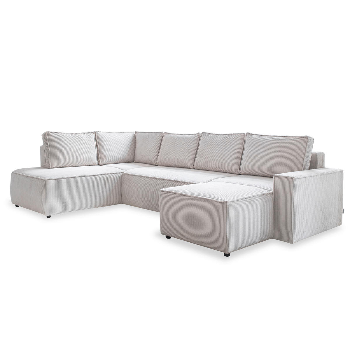 SOFFA i manchester beige  - beige/svart, Design, textil/plast (194/322/156cm) - MID.YOU