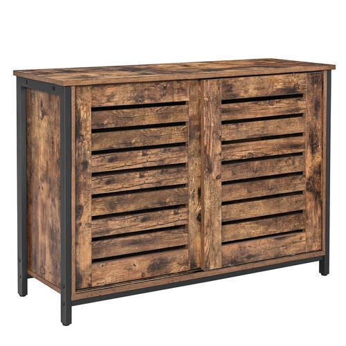 KOMMODE Braun, Schwarz  100/70/35 cm  - Schwarz/Braun, Trend, Holzwerkstoff/Metall (100/70/35cm) - Boxxx