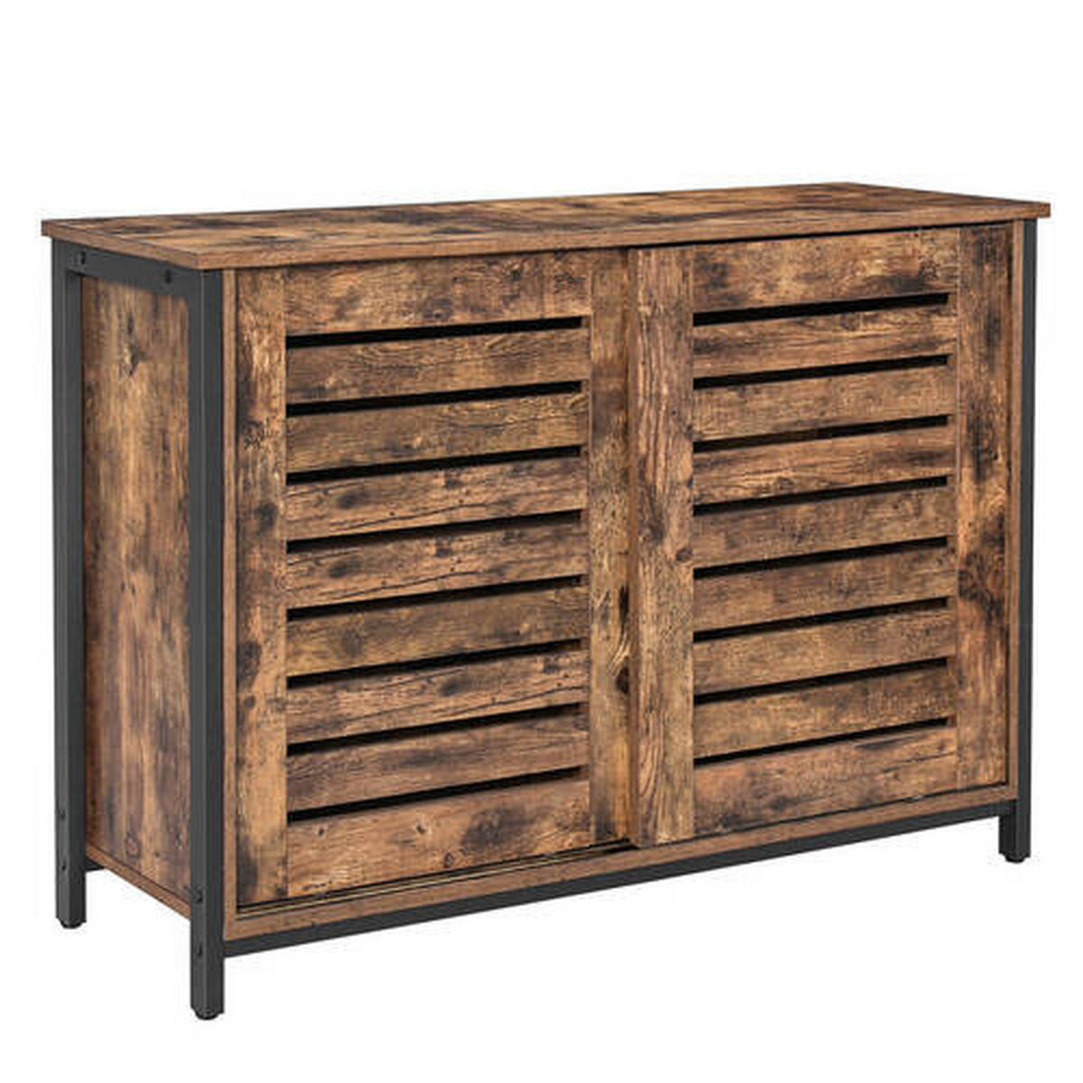 KOMMODE Braun, Schwarz  100/70/35 cm  - Schwarz/Braun, Trend, Holzwerkstoff/Metall (100/70/35cm) - Boxxx