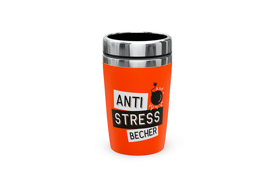 COFFEE-TO-GO-BECHER 0.250 L  - Orange, Basics, Metall (8.2/8.2/14cm)