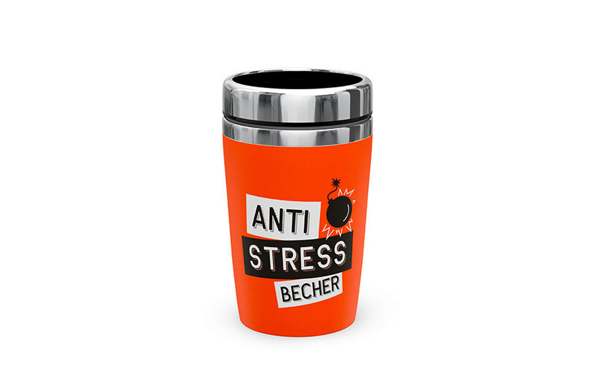 COFFEE-TO-GO-BECHER 0.250 L  - Orange, Basics, Metall (8.2/8.2/14cm)