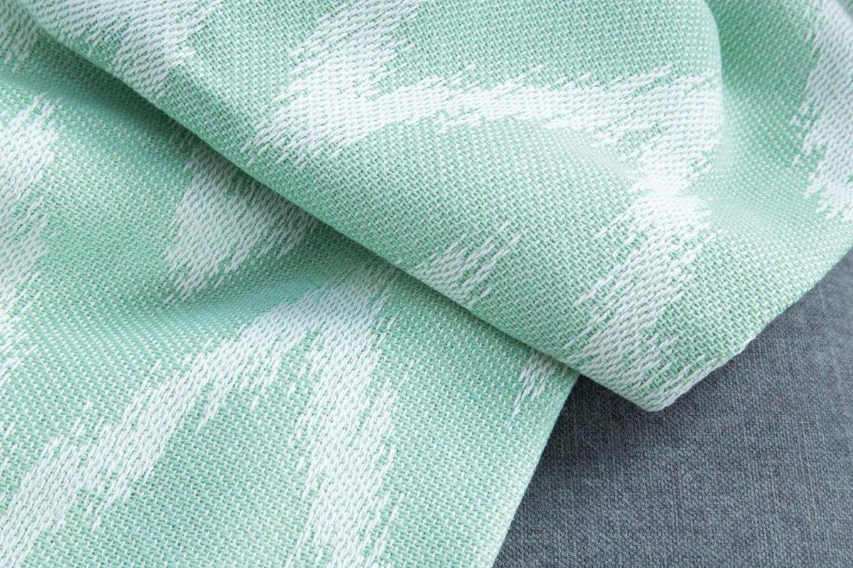 PLÄD 140/180 cm  - mintgrön/cremefärgad, Klassisk, textil (140/180cm) - Tom Tailor