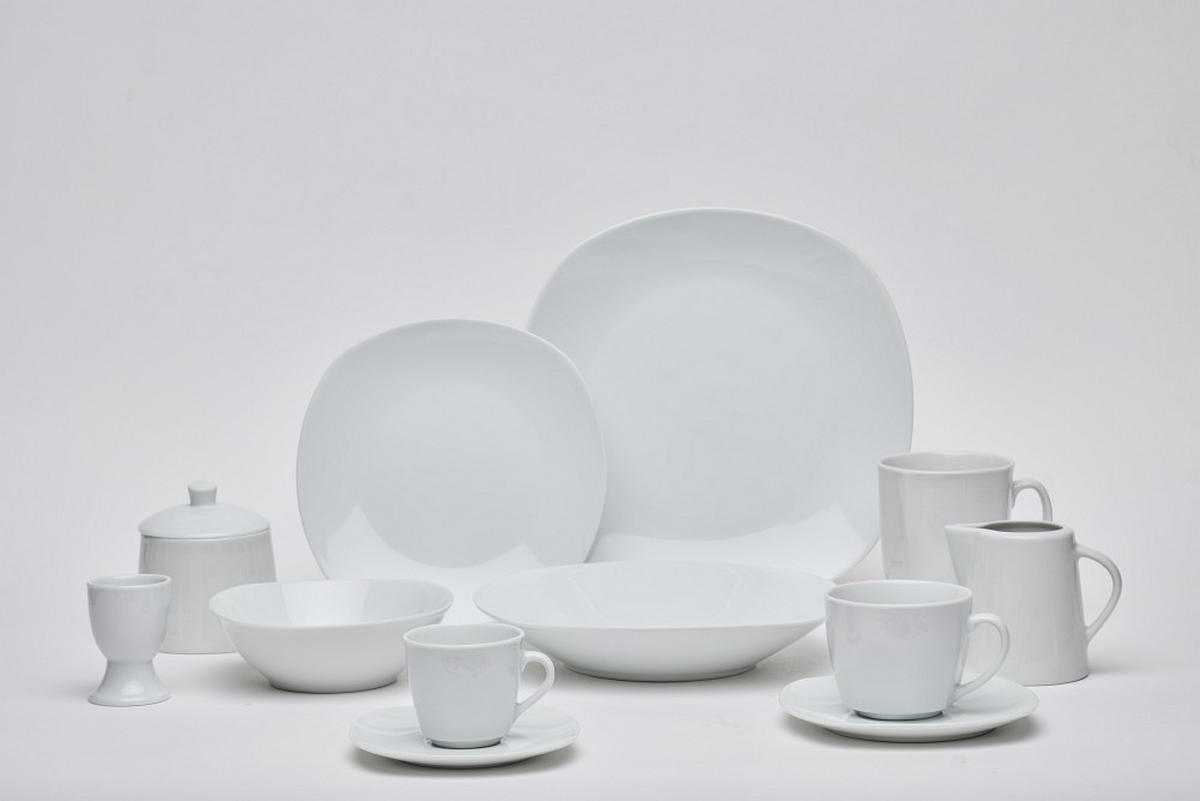 ÉTKÉSZLET 62 részes  - fehér, Basics, kerámia - Novel