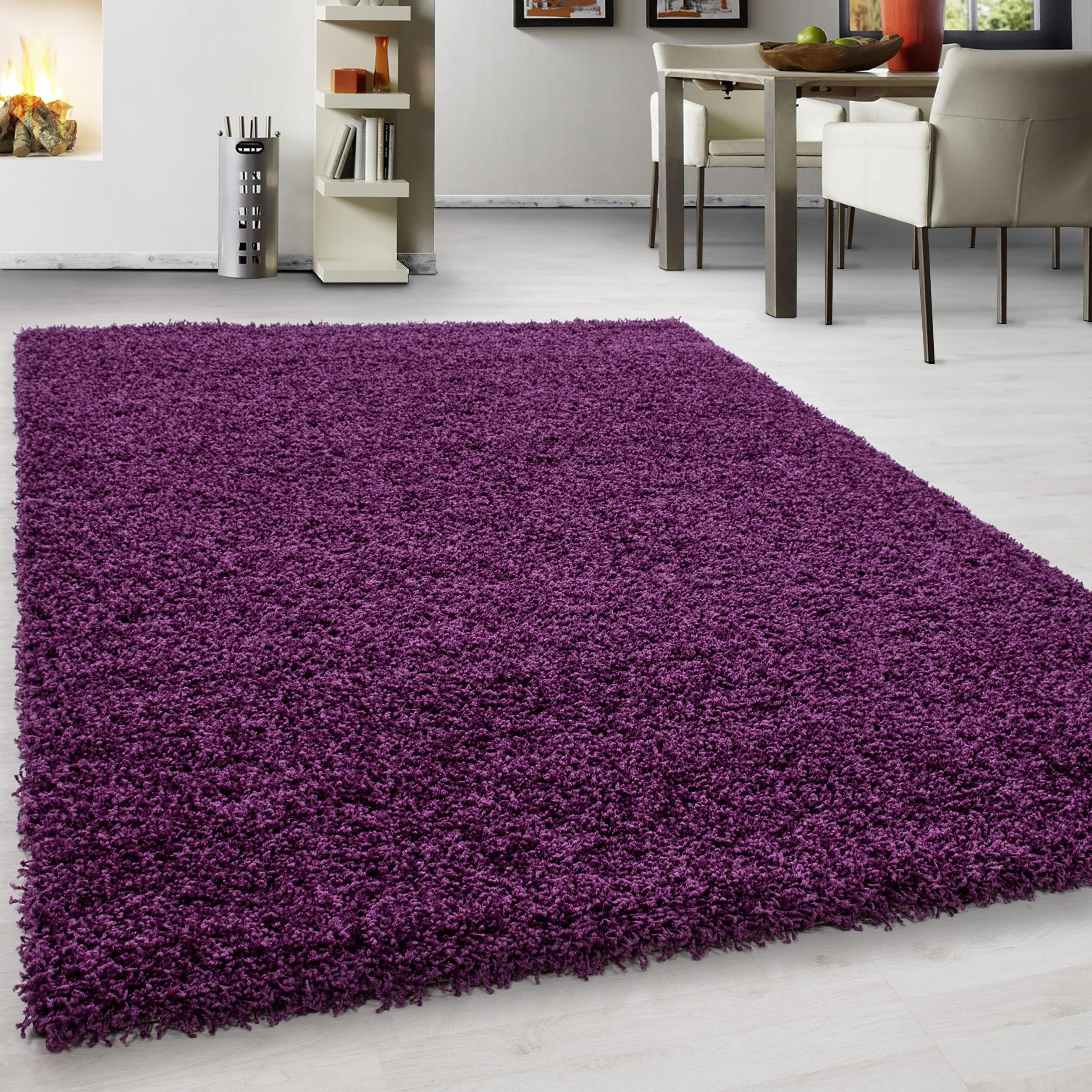 HOCHFLORTEPPICH 120/170 cm Life 1500 Lila - Lila, KONVENTIONELL, Textil (120/170cm) - Novel