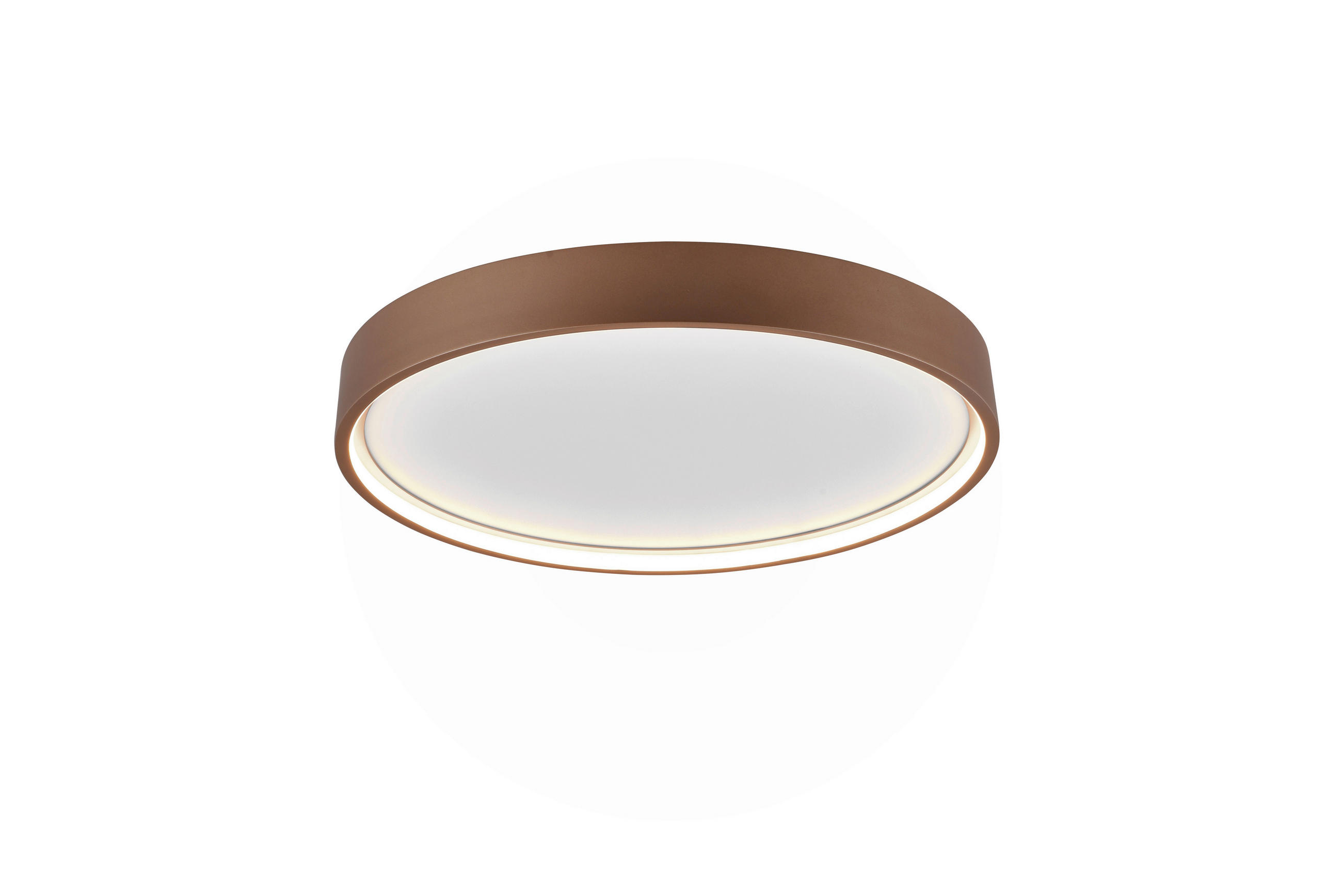 Trio Leuchten Led-Deckenleuchte Doha Braun 45x5.5x45 cm