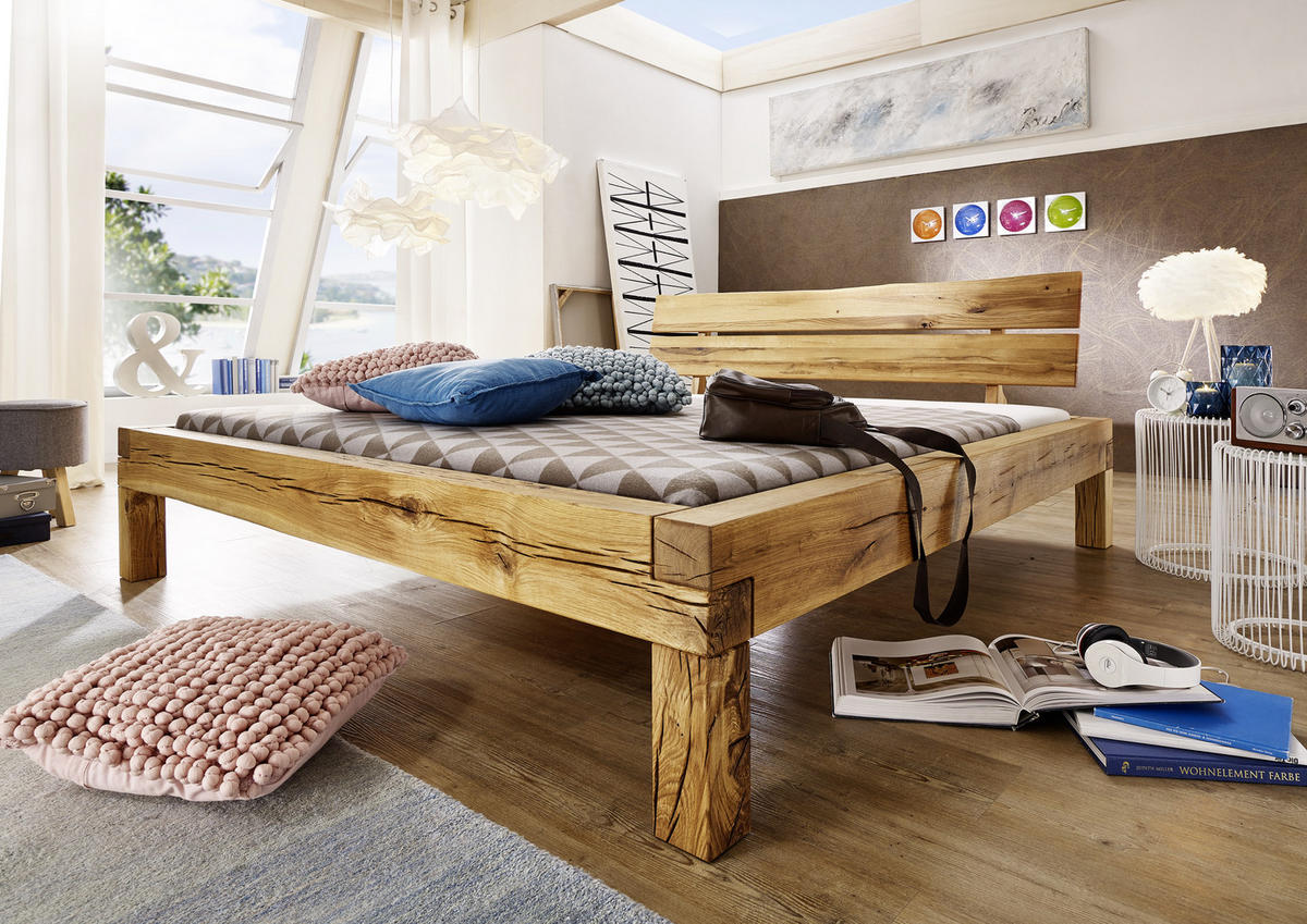 BALKENBETT 180/200 cm  in  - Natur, Holz (180/200cm) - Livetastic
