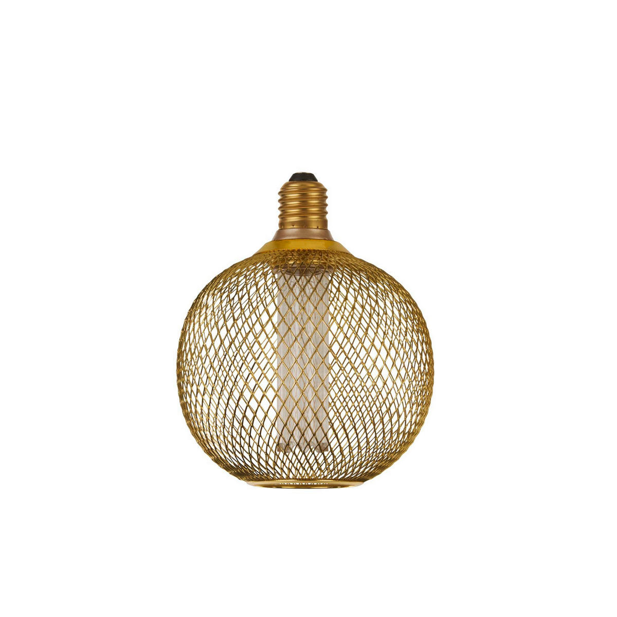LED-LJUSKÄLLA   E27  - guldfärgad, Basics, metall/glas (12/15cm)