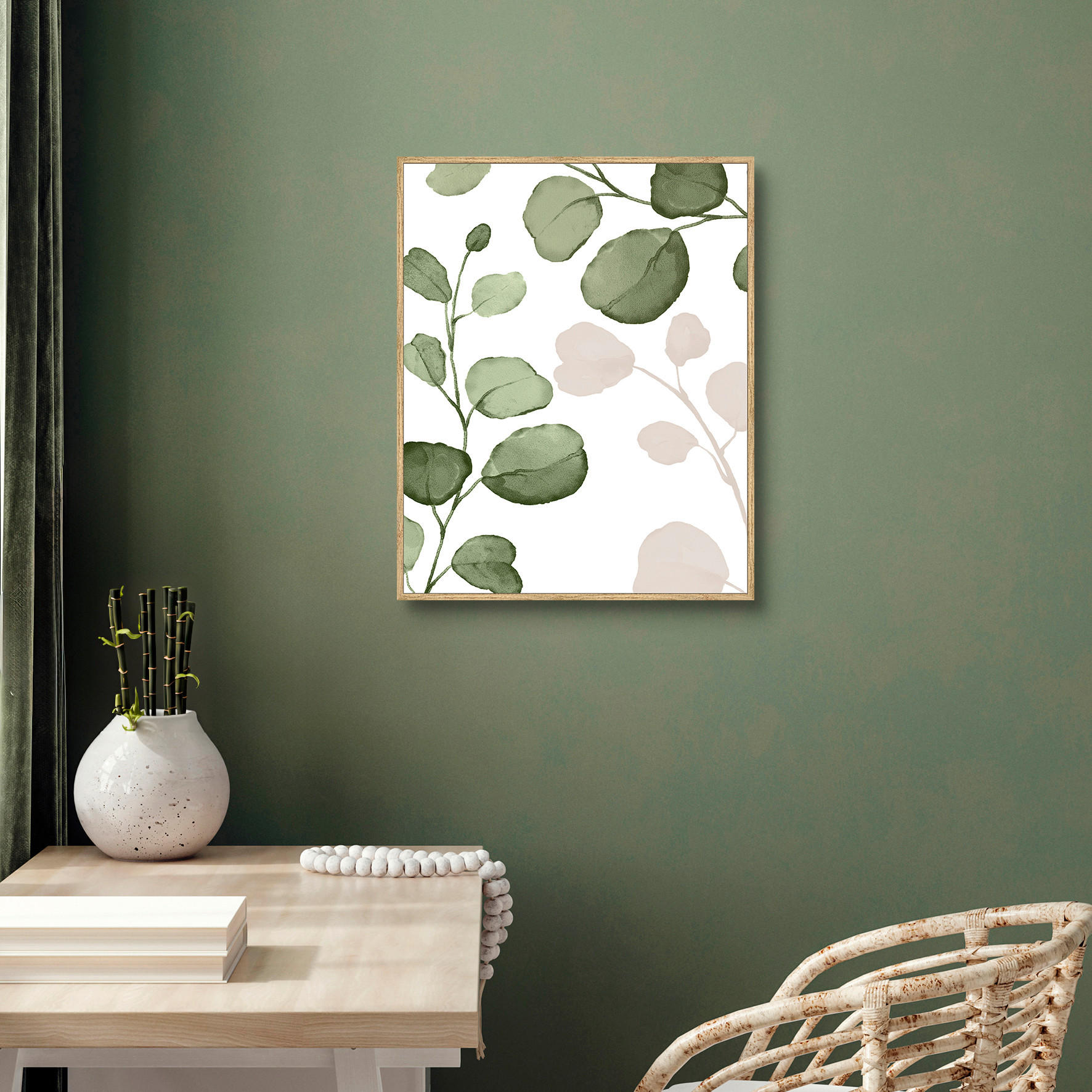 KUNSTDRUCK Landschaft & Natur, Blumen 40/50 cm  - Eichefarben/Multicolor, LIFESTYLE, Holzwerkstoff (40/50cm) - Monee