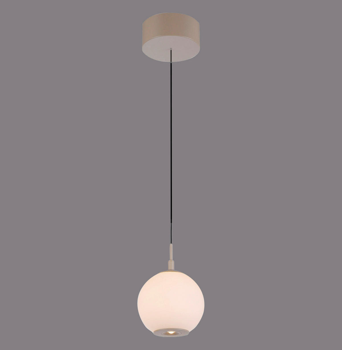 LED-HÄNGELEUCHTE Sandora 15/15/180 cm  - Sandfarben, Design, Glas/Kunststoff (15/15/180cm) - Paul Neuhaus