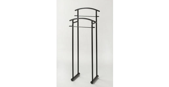 HERRENDIENER Schwarz  - Schwarz, Design, Metall (43/114/30cm) - Carryhome