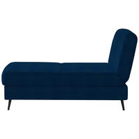 SCHLAFSOFA  in Webstoff Dunkelblau  - Schwarz/Dunkelblau, MODERN, Textil/Metall (205/90/92cm) - Novel