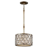 VISEČA SVETILKA  Elstead Lucia      31.8/36 cm      E27 - srebrne barve, Konvencionalno, kovina/steklo (31.8/36cm) - Elstead Lighting