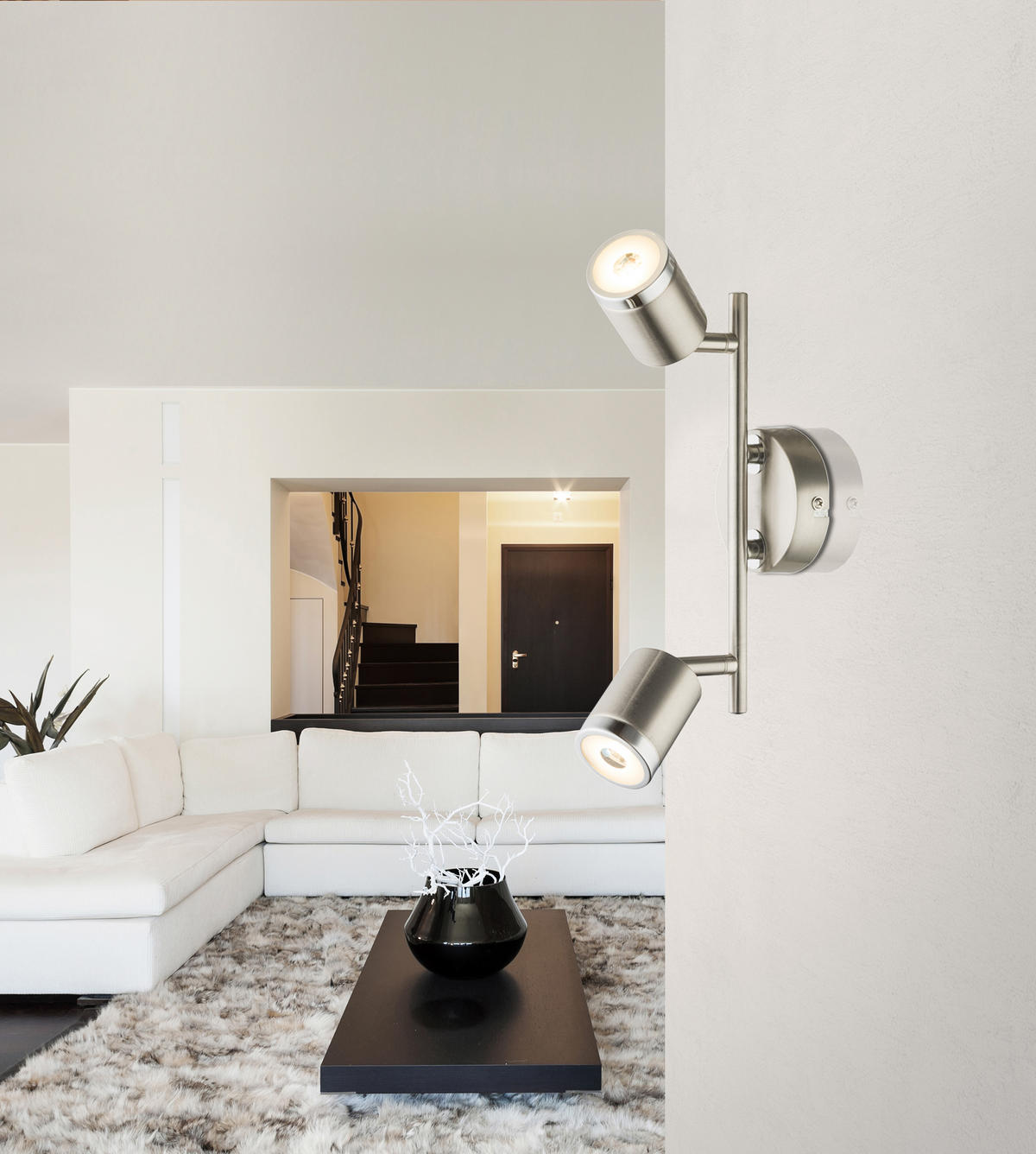 LED-STRAHLER 26/16,8 cm   - Design, Kunststoff/Metall (26/16,8cm) - Globo