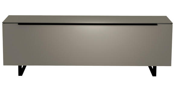 LOWBOARD 160/51/45 cm  - Schwarz/Grau, Design, Glas/Holzwerkstoff (160/51/45cm) - Moderano