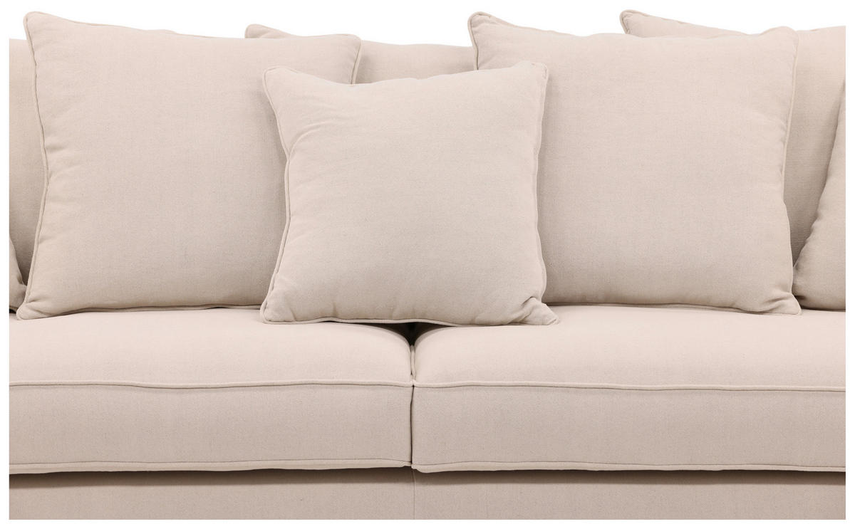 2-SITZER-SOFA in Beige  - Beige, Design, Holz/Textil (240/91/92cm) - Livetastic