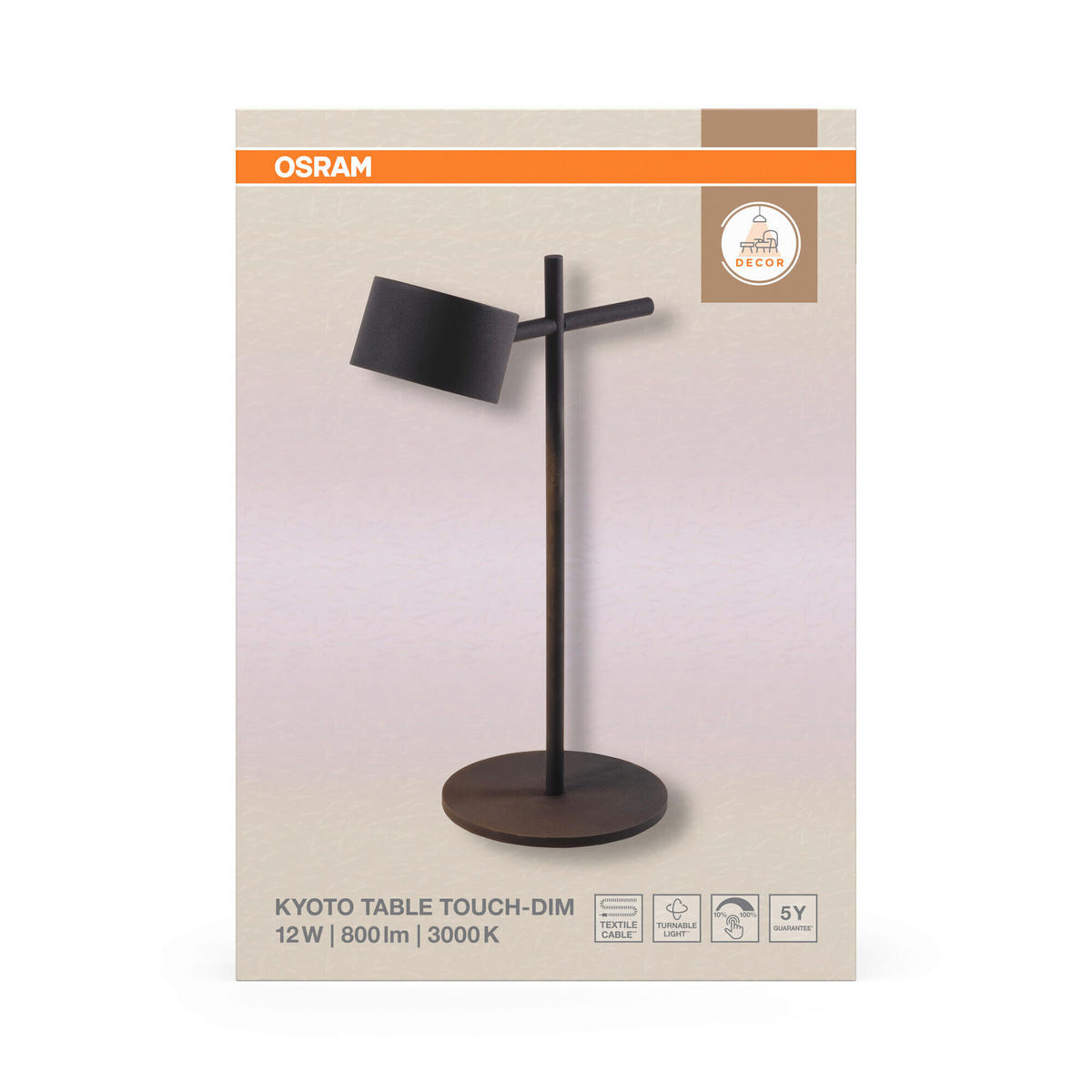 LED-TISCHLEUCHTE 16/24,5/40 cm   - Schwarz, Basics, Kunststoff/Metall (16/24,5/40cm) - Osram