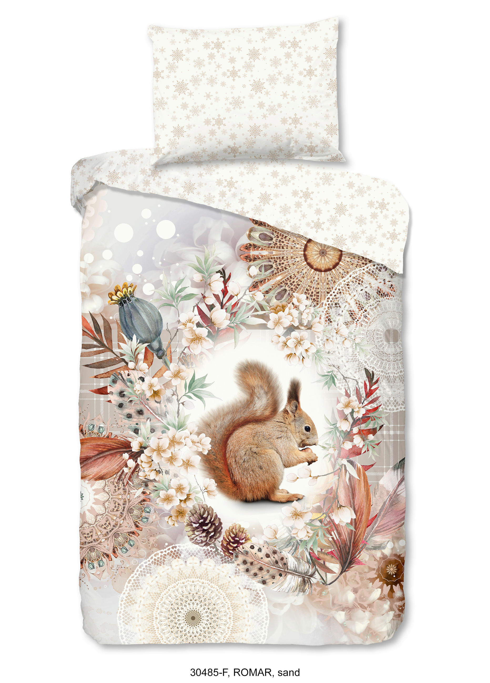 BETTWÄSCHE HIP Flanell, Biber 140/200 cm  - Sandfarben/Beige, Design, Textil (140/200cm)