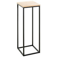 BLUMENSTÄNDER in Metall, Holzwerkstoff  - Eichefarben/Schwarz, Design, Holzwerkstoff/Metall (23/67/23cm)