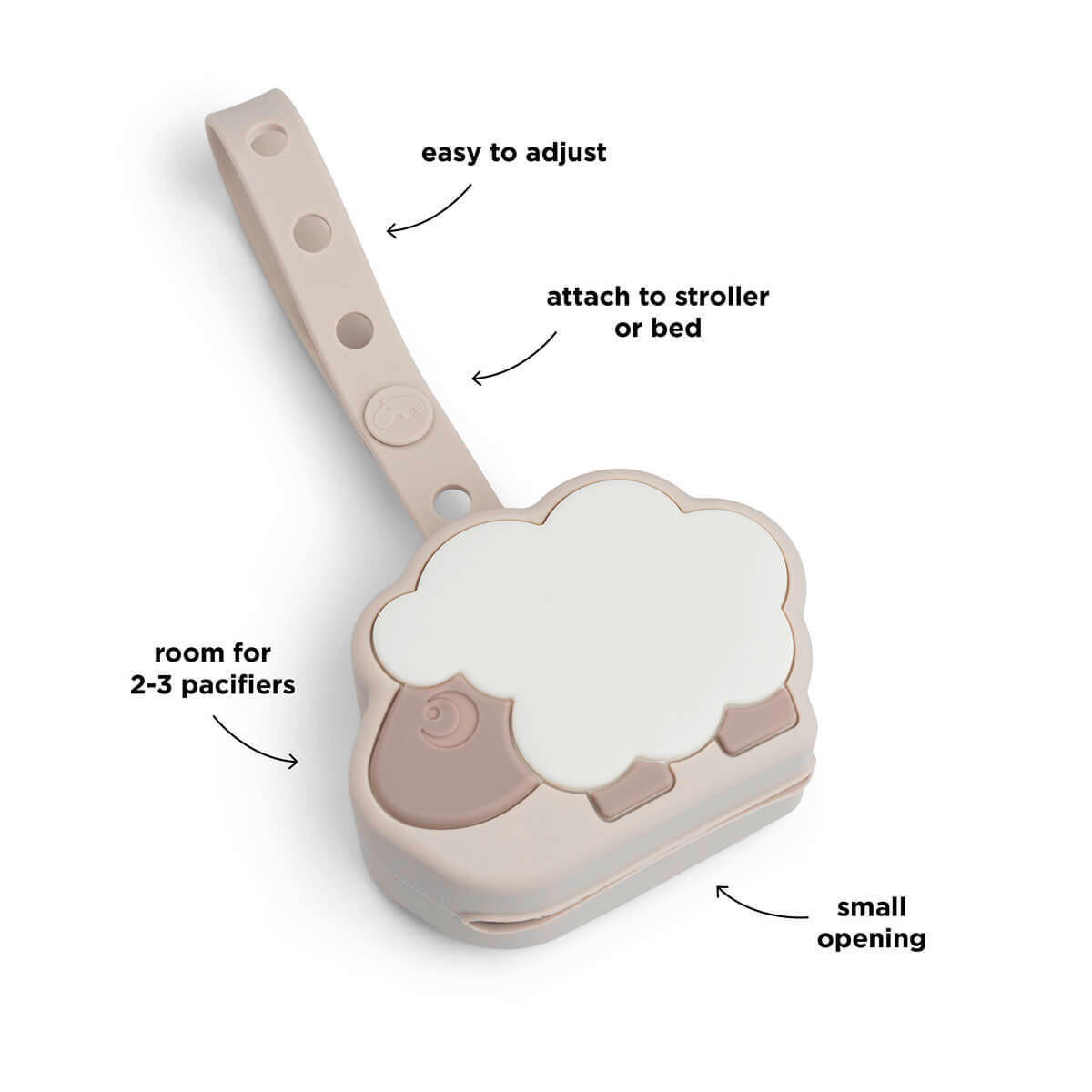 SCHNULLERBOX  - Sandfarben, Basics, Kunststoff (9,5/4,0/18,0cm)