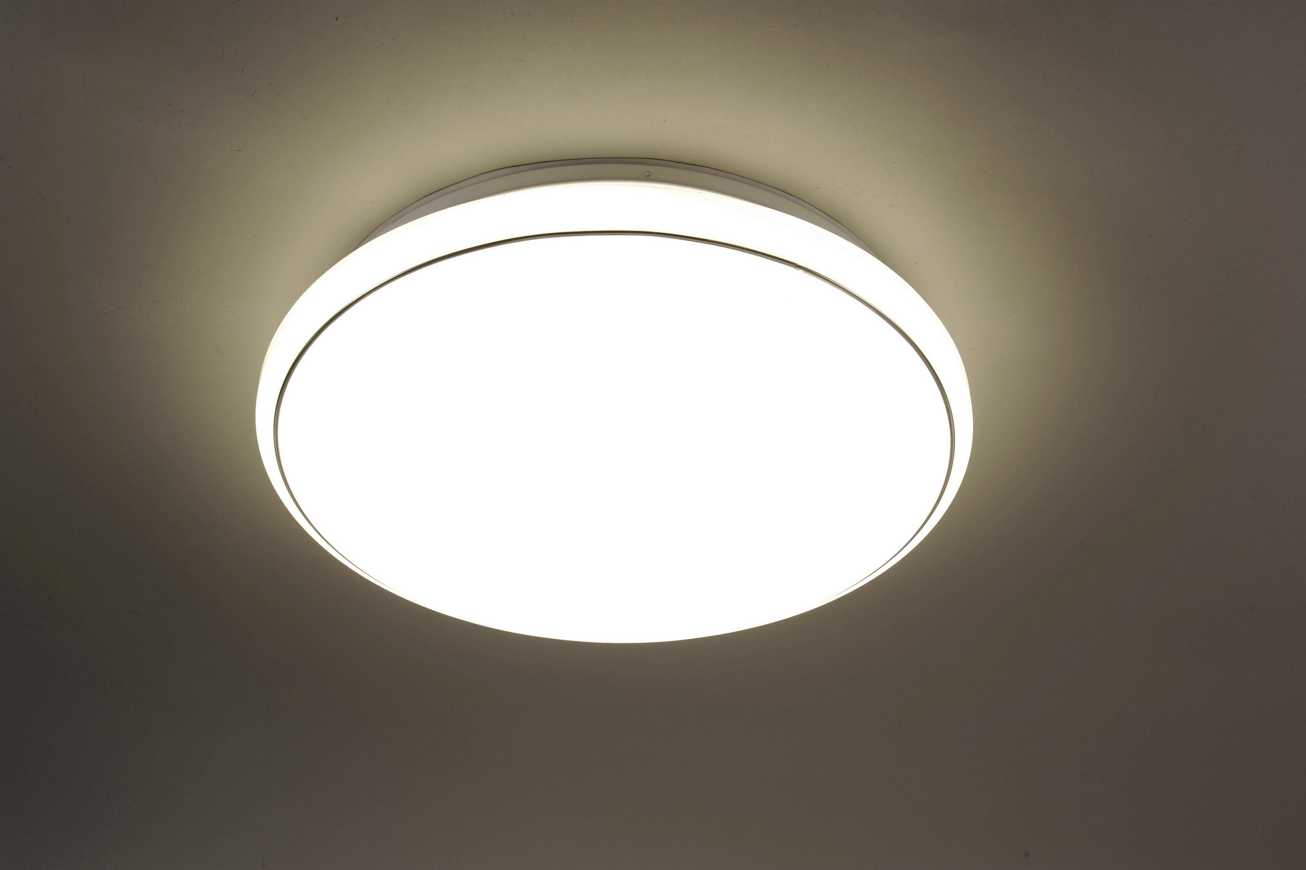 LED-DECKENLEUCHTE JUPITER 44/44/10 cm   - Weiß, Design, Kunststoff/Metall (44/44/10cm)