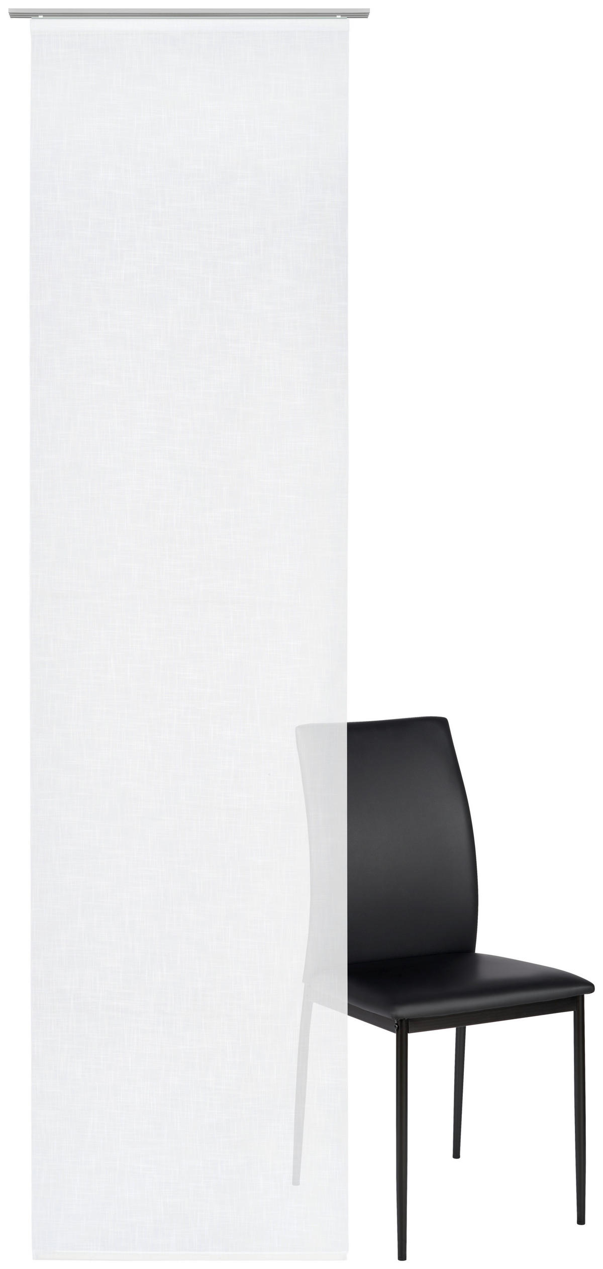 PANELNA ZAVESA    60/260 cm  - bela, Design, tekstil (60/260cm) - Novel