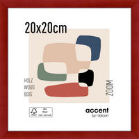 FOTORAHMEN 22,54/22,54/1,4 cm  - Dunkelrot, Basics (22,54/22,54/1,4cm)