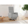 RELAXSESSEL in Textil Hellgrau  - Hellgrau/Schwarz, KONVENTIONELL, Textil/Metall (71/110/82cm) - Sit & More