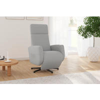 RELAXSESSEL ROCHELLE E Flachgewebe    - Hellgrau/Schwarz, KONVENTIONELL, Textil/Metall (71/110/82cm) - Sit & More