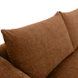 ECKSOFA Rostfarben Flachgewebe  - Rostfarben/Buchefarben, KONVENTIONELL, Holz/Textil (230/144cm) - Carryhome