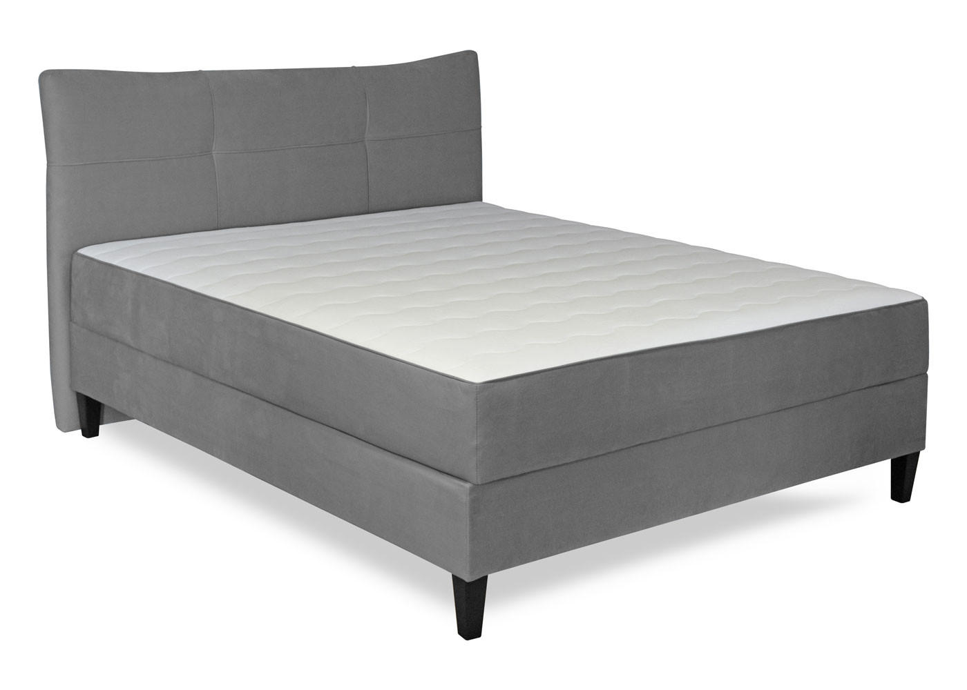 BOX KREVET 160/200 cm     siva  - siva/crna, Moderno, drvni materijal/drvo (160/200cm) - Ti'me