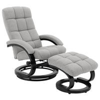 RELAXSESSELSET Holz, Metall, Textil Schwarz, Beige  - Beige/Schwarz, Modern, Holz/Textil (67/78/94cm) - MID.YOU