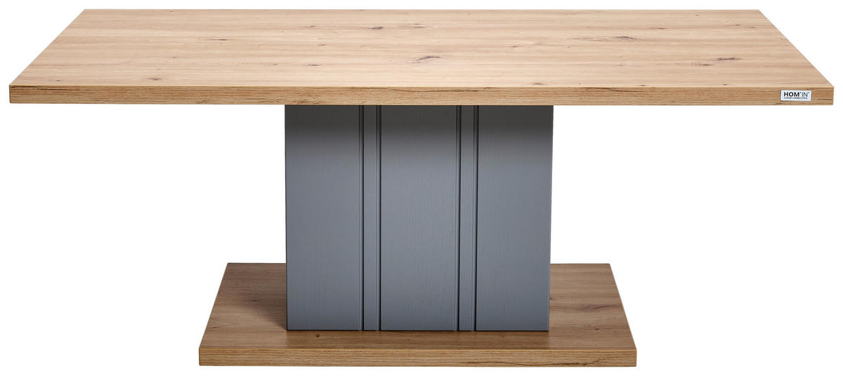 COUCHTISCH 115/65/46 cm rechteckig Grau, Eiche Artisan  - Eiche Artisan/Grau, KONVENTIONELL, Holzwerkstoff (115/65/46cm) - Hom`in