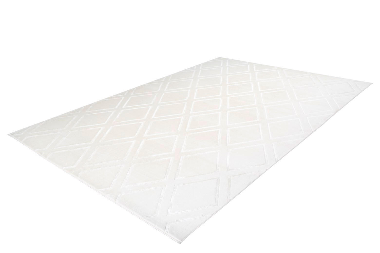 TEPPICH 80/150 cm Monroe 300 Weiß  - Weiß, KONVENTIONELL, Kunststoff/Textil (80/150cm)