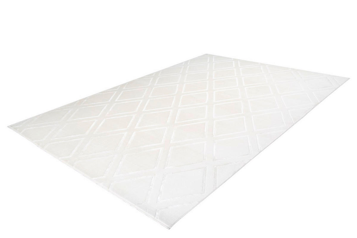 FLACHWEBETEPPICH 160/230 cm Monroe 300 Weiß Weiß  - Weiß, KONVENTIONELL, Kunststoff/Textil (160/230cm)