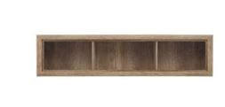 ZIDNA POLICA - boja hrasta, Dizajnerski, pločasti materijal (163/41,5/26,5cm) - Venda