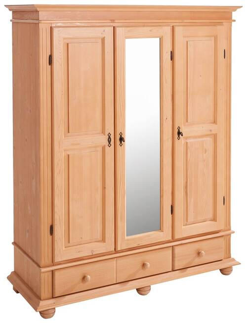GARDEROBENSCHRANK  in 154/192/58 cm  - Fichtefarben/Schwarz, LIFESTYLE, Holz/Holzwerkstoff (154/192/58cm) - Landscape