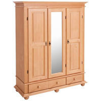 GARDEROBENSCHRANK  in 154/192/58 cm  - Fichtefarben/Schwarz, LIFESTYLE, Holz/Holzwerkstoff (154/192/58cm) - Landscape