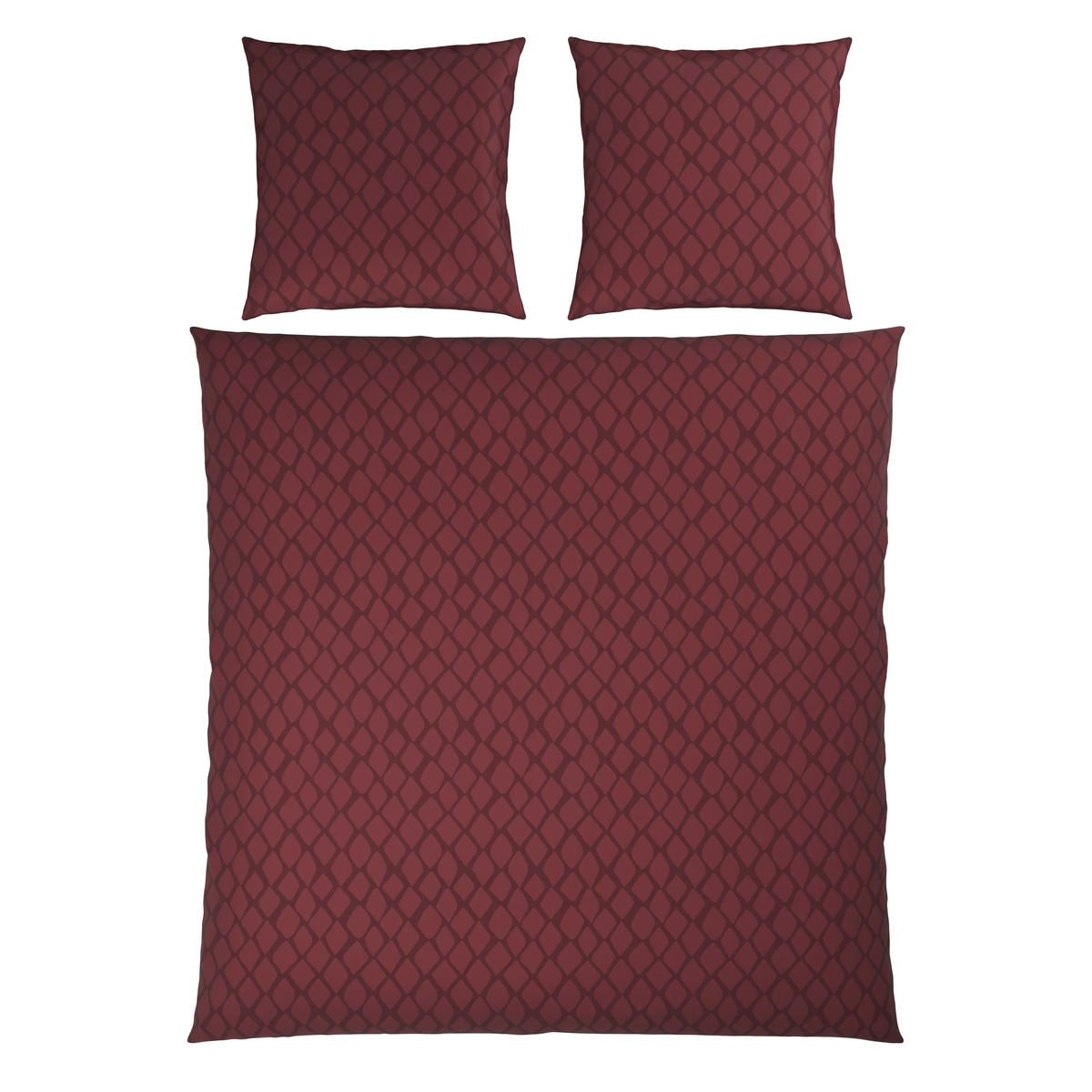 WENDEBETTWÄSCHE SNAKO Satin 200/200 cm  - Kirschrot, Design, Textil (200/200cm) - Dieter Knoll