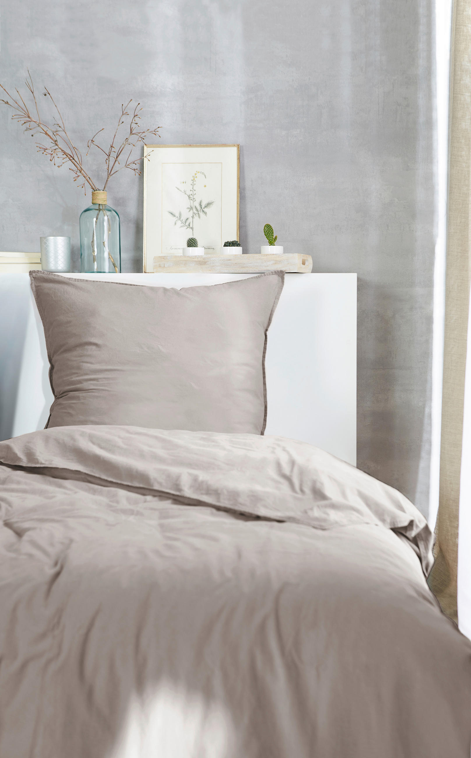 BETTWÄSCHE Flanell 155/220 cm  - Naturfarben, Basics, Textil (155/220cm)