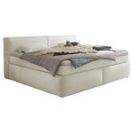 BOXSPRINGBETT 240/200 cm  in Creme  - Creme/Schwarz, LIFESTYLE, Kunststoff/Textil (240/200cm) - Esposa