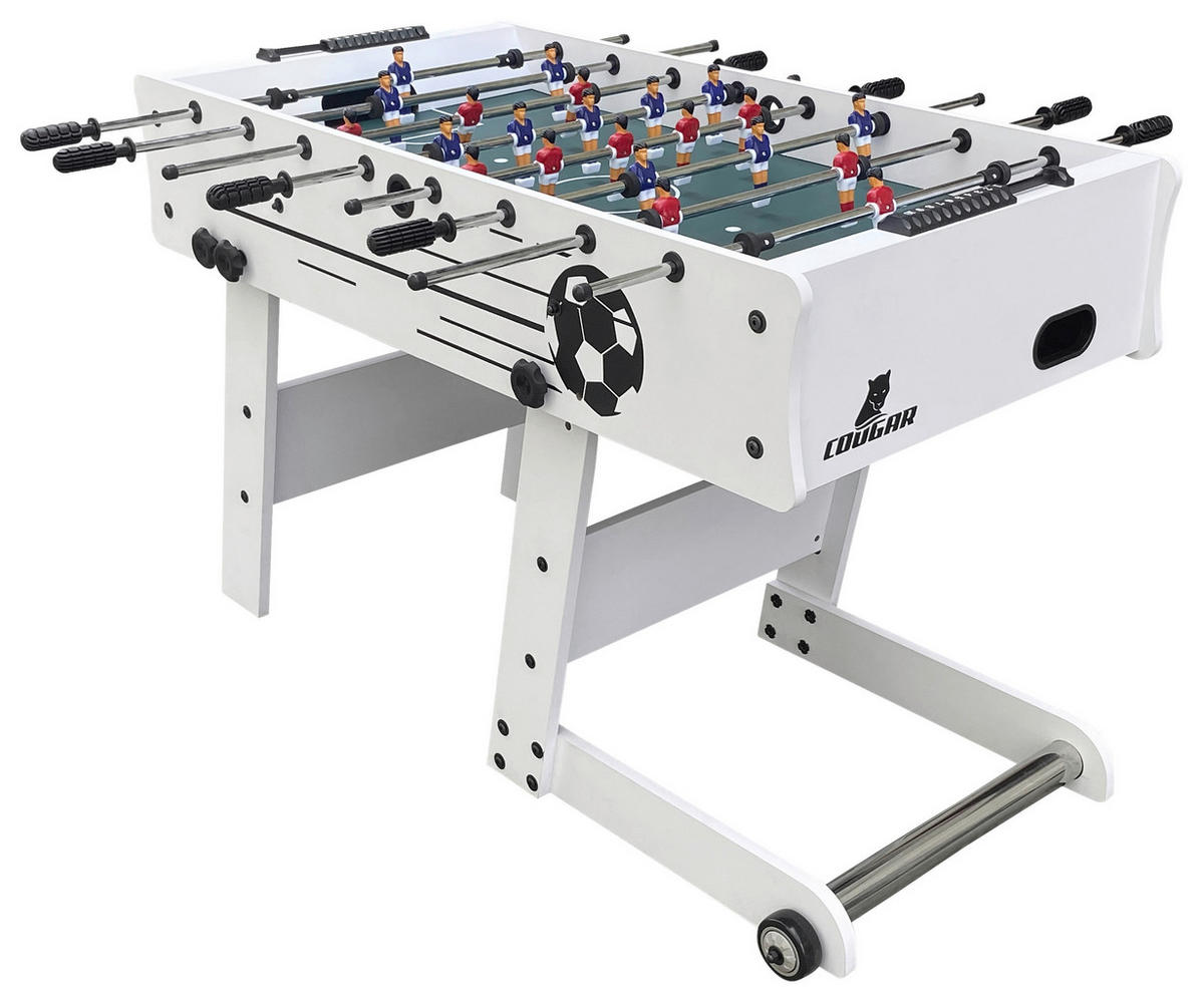 SCORPION KICK FUßBALLTISCH - Weiß, KONVENTIONELL, Holz (61/81/122cm) - Ambia Garden